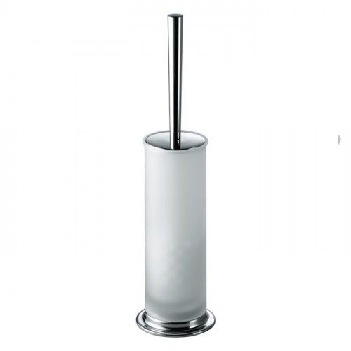 Colombo Link Туалетный ершик напольный, цвет: хром/матовое стекло