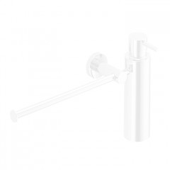 Colombo Plus Полотенцедержатель с дозатором для жидкого мыла, подвесной, цвет: белый матовый