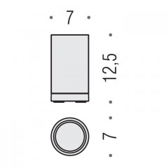Colombo Nordic Стакан настольный, цвет: хром