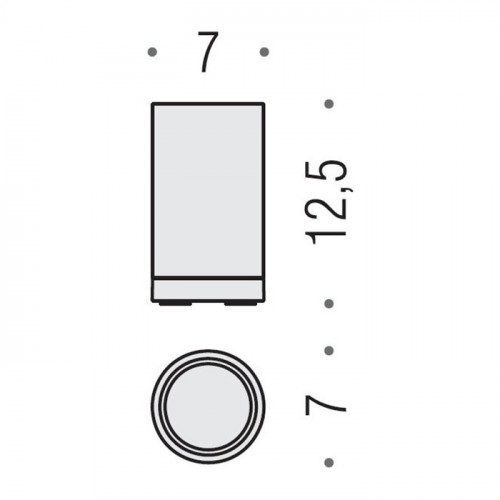 Colombo Nordic Стакан настольный, цвет: хром