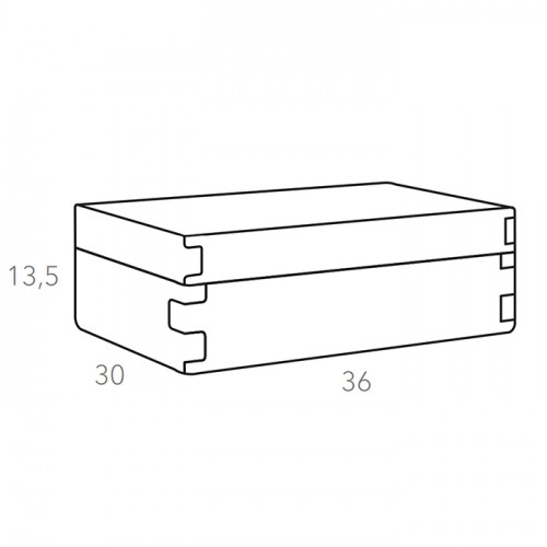 Colombo Adj Коробка Snob, 36x30H13,5 см , цвет: устричный/пепельная роза
