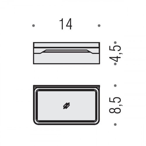 Colombo Forever Мыльница подвесная, цвет: хром/матовое стекло