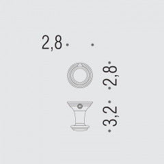 Colombo Hermitage Крючок, цвет: PVD нержавеющая сталь