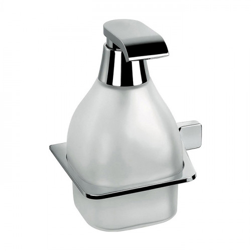 Colombo Alize Дозатор для жидкого мыла, Sx, подвесной, цвет: хром/матовое стекло