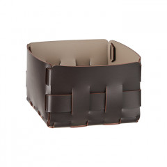 Colombo Adj Корзинка Mini Bottega, 19x19H13 см, цвет: шоколад/капучино