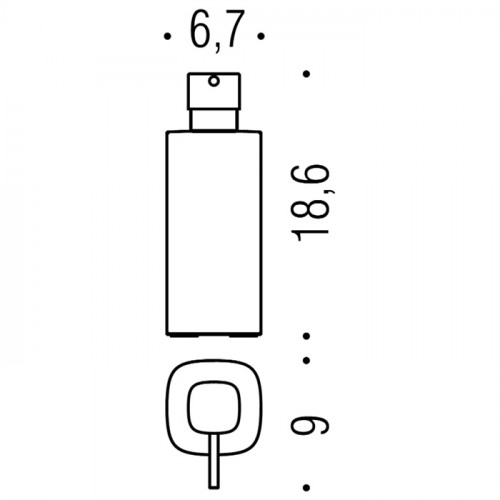 Colombo Trenta Дозатор для жидкого мыла, настольный, цвет: хром