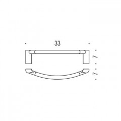 Colombo Luna Полотенцедержатель 300, цвет: хром