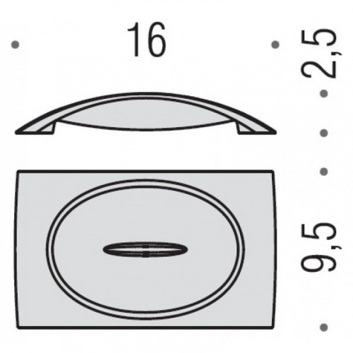 Colombo Link Мыльница настольная, цвет: хром