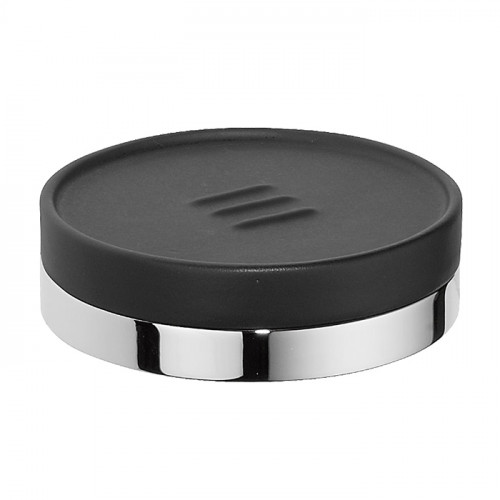 Colombo Nordic Мыльница настольная, , цвет: хром/черный