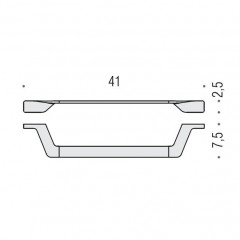 Colombo Alize Полотенцедержатель 41 см, цвет: хром