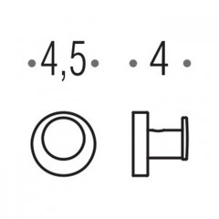 Colombo Plus Крючок, цвет: чёрный матовый