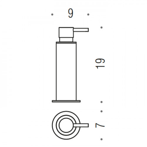 Colombo Mini Дозатор для жидкого мыла 150мл подвесной, цвет: PVD золото матовое