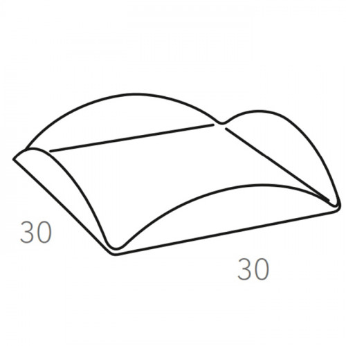 Colombo Adj Подставка для сервировки настольная, 30x30 см , цвет: устричный/пепельная роза