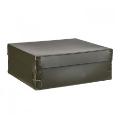 Colombo Adj Коробка Snob, 36x30H13,5 см, цвет: оливковый/горчичный