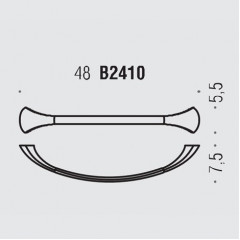Colombo Link Полотенцедержатель, 48 см, цвет: хром