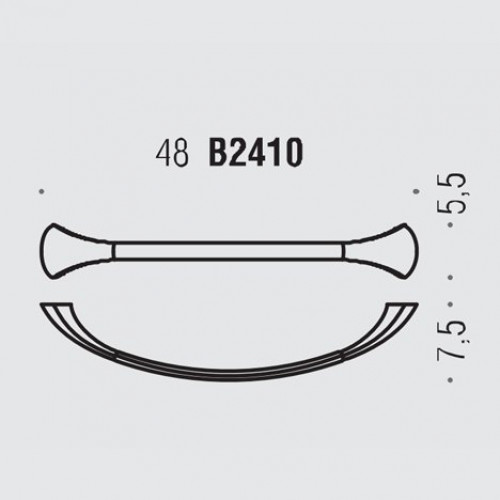 Colombo Link Полотенцедержатель, 48 см, цвет: хром