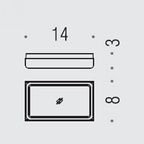 Colombo Forever Мыльница, цвет: хром/матовое стекло