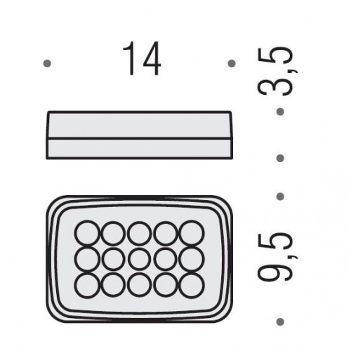 Colombo Time Мыльница настольная, цвет: хром/матовое стекло