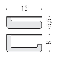 Colombo Over Держатель туалетной бумаги, цвет: матовая сталь