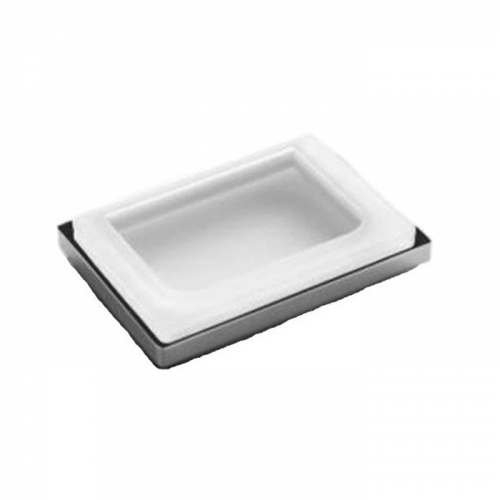 Colombo Look Мыльница, цвет: хром/матовое стекло