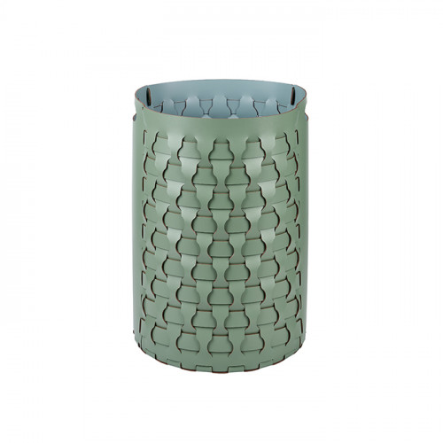 Colombo Adj Круглая корзина Dubai, D40H57 см, цвет: эвкалипт/небесный