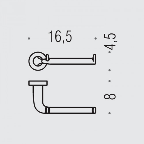 Colombo Basic Держатель для туалетной бумаги, цвет: чёрный матовый