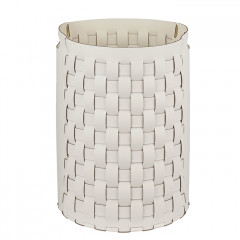 Colombo Adj Круглая корзина Bottega, D40H57 см, цвет: белый/панна котта