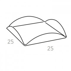 Colombo Adj Подставка для сервировки настольная, 25x25 см, цвет: панна котта/белый