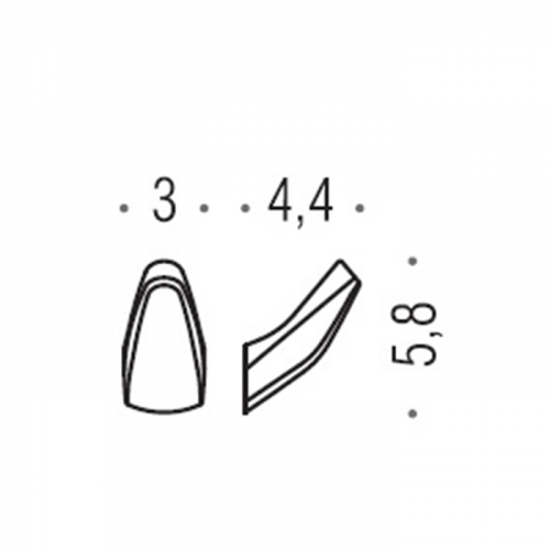 Colombo Road крючок одинарный, цвет: хром