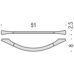 Colombo Land Полотенцедержатель 51, цвет: хром