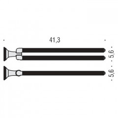 Colombo Hermitag, Полотенцедержатель, цвет: античная бронза