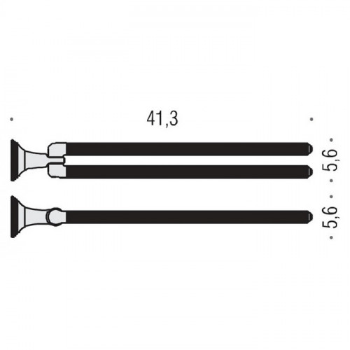 Colombo Hermitag, Полотенцедержатель, цвет: античная бронза