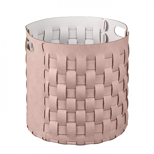 Colombo Adj Круглая корзина Bottega, D40H40 см , цвет: пепельная роза/устричный