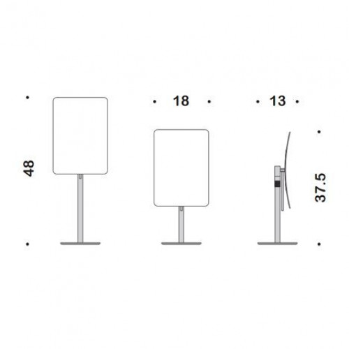 Colombo Complementi Зеркало косметическое, увеличение х3, цвет: хром