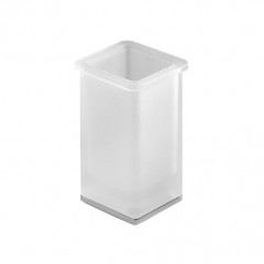 Colombo Lulu Стакан настольный, цвет: хром/матовое стекло