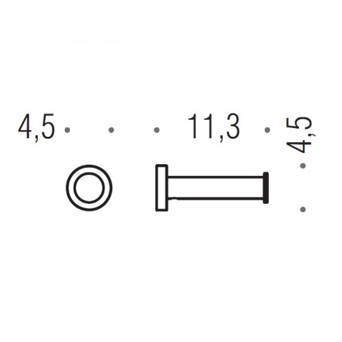 Colombo Plus Держатель туалетной бумаги, подвесной, цвет: PVD графит полированный