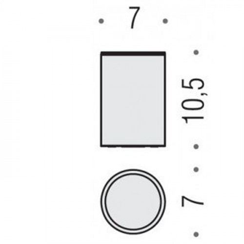Colombo Plus/Mini Стакан настольный, металлический, цвет: хром