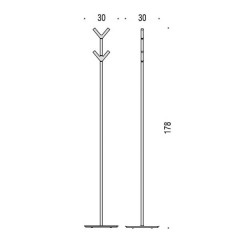 Colombo Planets Стойка 178 см, цвет: хром