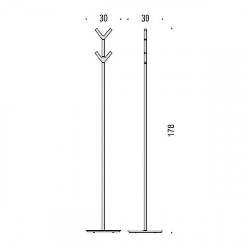Colombo Planets Стойка 178 см, цвет: хром