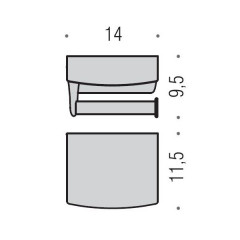 Colombo Land Держатель для бумаги, цвет: хром