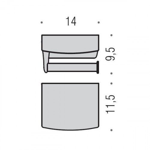 Colombo Land Держатель для бумаги, цвет: хром