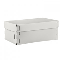 Colombo Adj Коробка Snob, 32x20H13,5 см, цвет: белый/панна котта