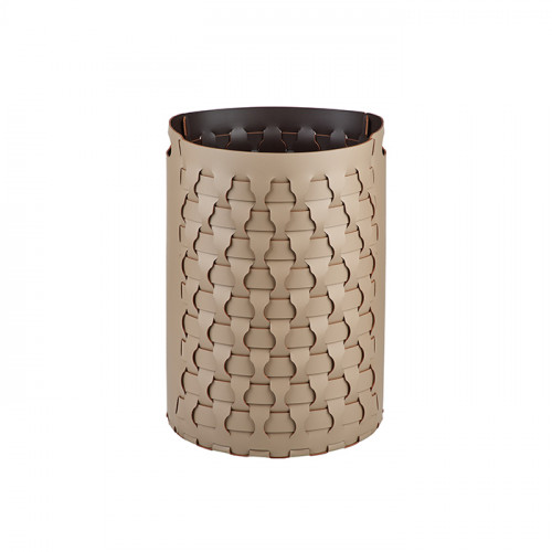 Colombo Adj Круглая корзина Dubai, D40H57 см , цвет: капучино/шоколад