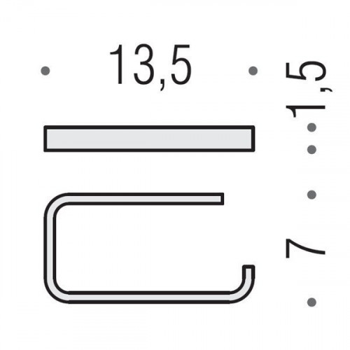 Colombo Time Полотенцедержатель, 30 см, цвет: хром