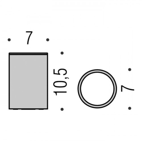 Colombo Plus/Mini Стакан настольный, цвет: PVD Vintage