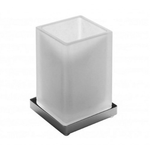 Colombo Look Настольный стакан, цвет: хром/матовое стекло