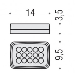 Colombo Time Мыльница настольная, матовое стекло
