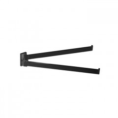 Colombo Look Полотенцедержатель двойной 33,5 см, цвет: чёрный матовый