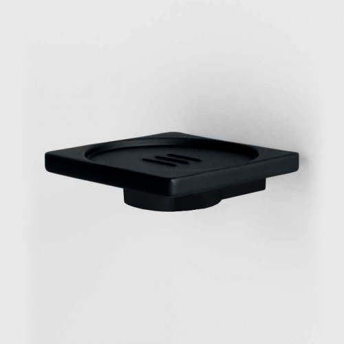 Colombo MiniQ Мыльница подвесная, цвет: чёрный матовый/черная резина