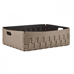 Colombo Adj Корзинка Bottega, 60x50H20 см , цвет: капучино/шоколад